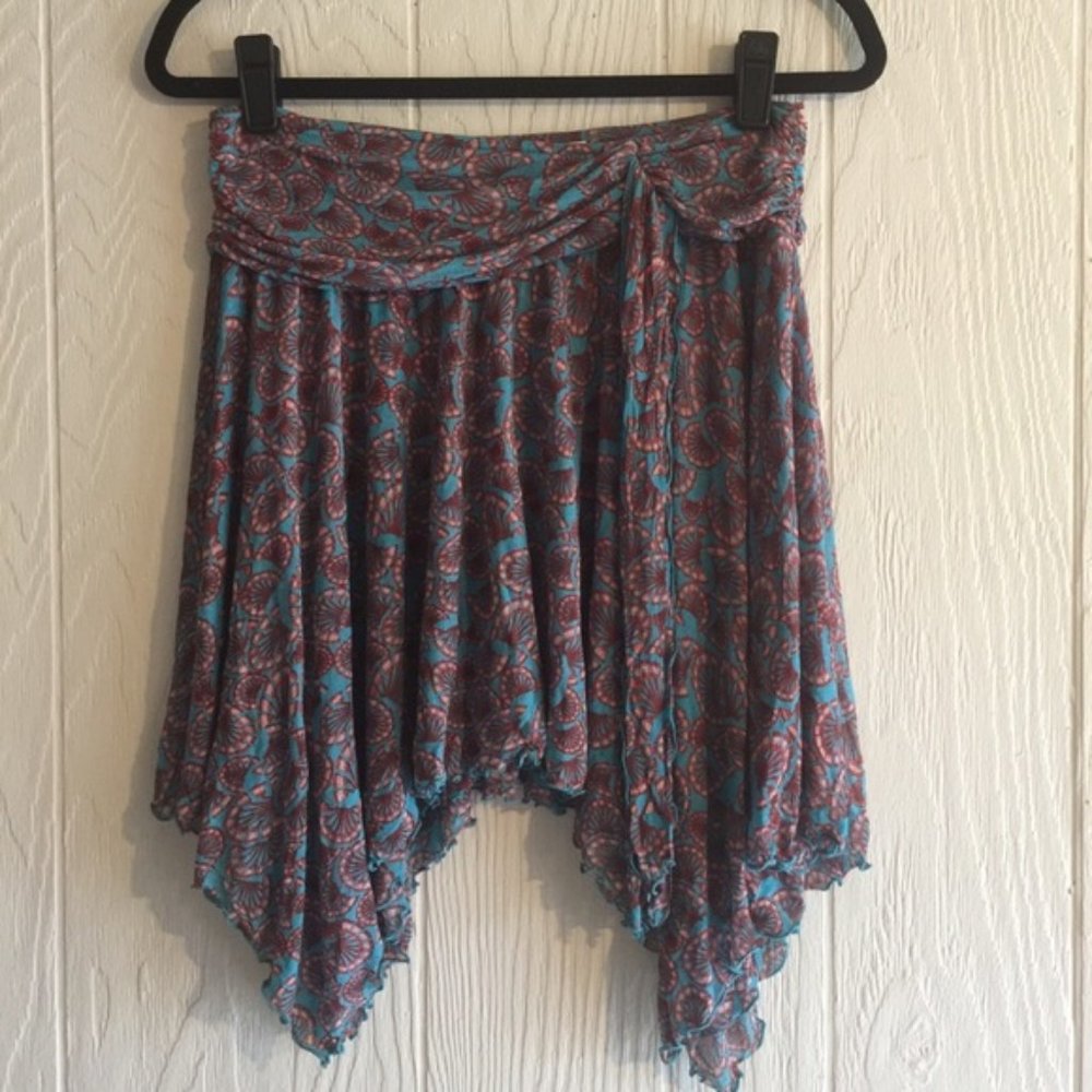 Diane Von Furstenberg Multicolor Asymmetrical Skirt